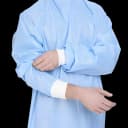 Non-Reinforced Surgical Gown with Towel Halyard Basics X-Large Blue Sterile Disposable