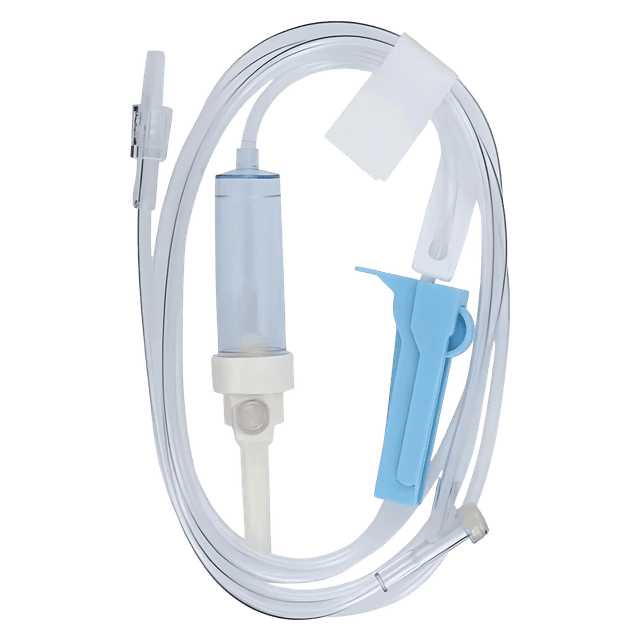 IV Administration Set 73" Tubing 15 Drops/mL, Needle Free