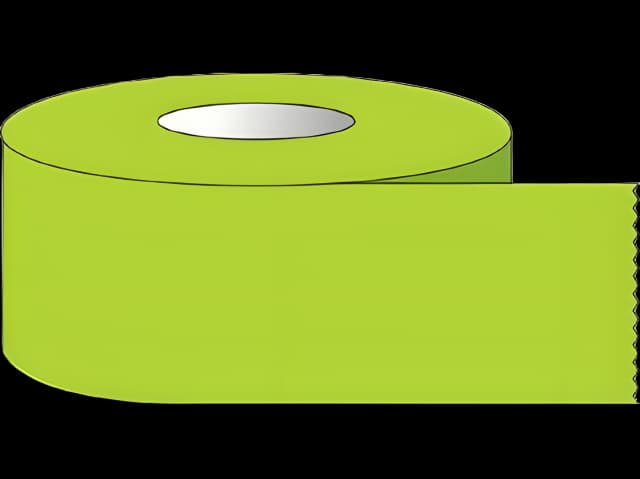 Blank Label Tape Multipurpose Label Chartreuse 1/2 X 500 Inch