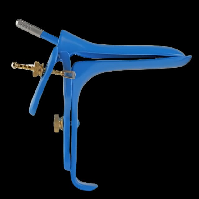 Electrosurgical Vaginal Speculum Marina Graves NonSterile Surgical Grade Nylon Coated German Stainless Steel Large Double Blade Duckbill with PSE Tube Reusable Without Light Source Capability