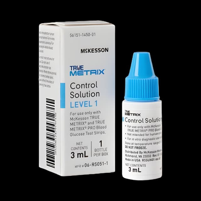 Blood Glucose Control Solution McKesson TRUE METRIX® 3 mL Level 1