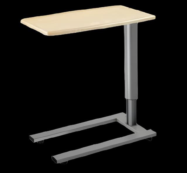 Overbed Table Marketlab Seamless top surface is thermofilmed with KYDEX® Single-touch Vertical Height Adjustment 32 Inchs