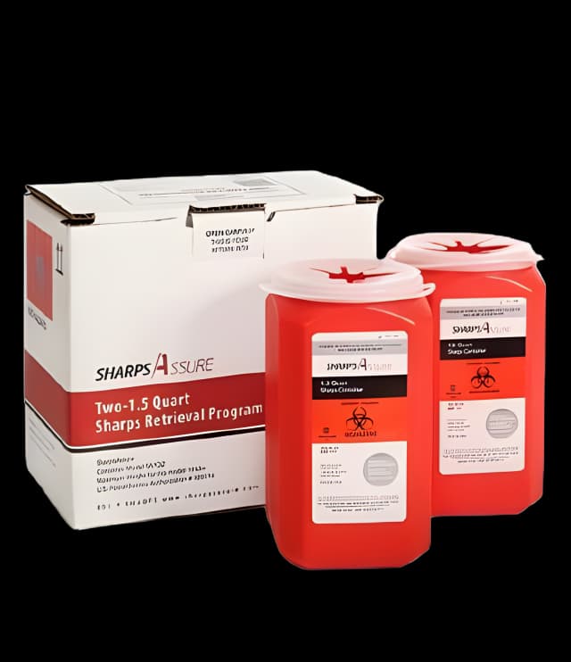Sharps Assure 0.375 Gallon Mailback Container - Secure Disposal