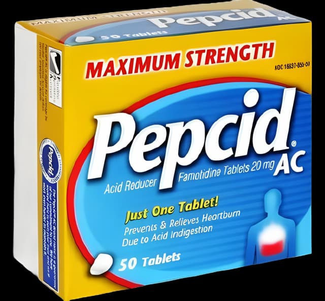 Antacid Pepcid® AC 20 mg Strength Tablet 50 per Box