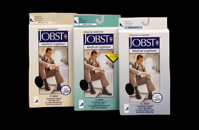 Compression Stocking JOBST® for Men Knee High Medium Khaki Closed Toe - 115013