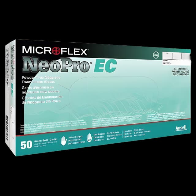 Exam Glove NeoPro® EC Large NonSterile Polychloroprene Extended Cuff Length Textured Fingertips Green Chemo Tested