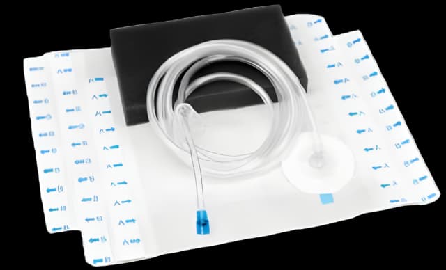 Cardinal Health NPWT Black Foam Dressing Kit 3x8x10cm