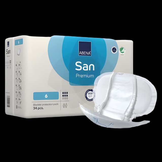 Incontinence Liner Abena® San Premium 11.8 X 24.8 Inch Moderate Absorbency Fluff / Polymer Core Size 6