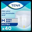 Unisex Adult Incontinence Brief TENA ProSkin™ Ultra Medium Disposable Heavy Absorbency