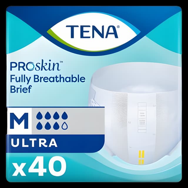 Unisex Adult Incontinence Brief TENA ProSkin™ Ultra Medium Disposable Heavy Absorbency