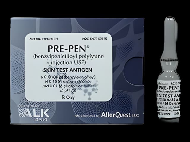 Pre-Pen® Penicillin Allergy Skin Test Antigen Skin Prick and Intradermal Benzylpenicilloyl Polylysine 10,000 U / mL Ampule 0.25 mL