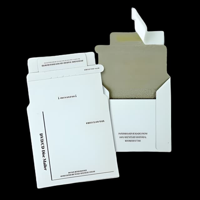 Disk/CD Foam-Lined Mailers for CDs/DVDs, Square Flap, Redi-Strip Adhesive Closure, 5.13 x 5, White, 25/Box