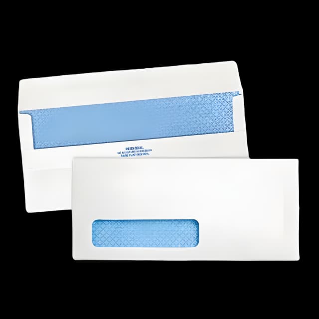 Redi-Seal Security-Tint Envelope, Address Window, #10, Commercial Flap, Redi-Seal Closure, 4.13 x 9.5, White, 500/Box