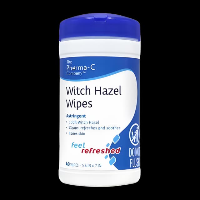 Pharma-C-Wipes Witch Hazel Astringent Wipes - Soothe & Tone