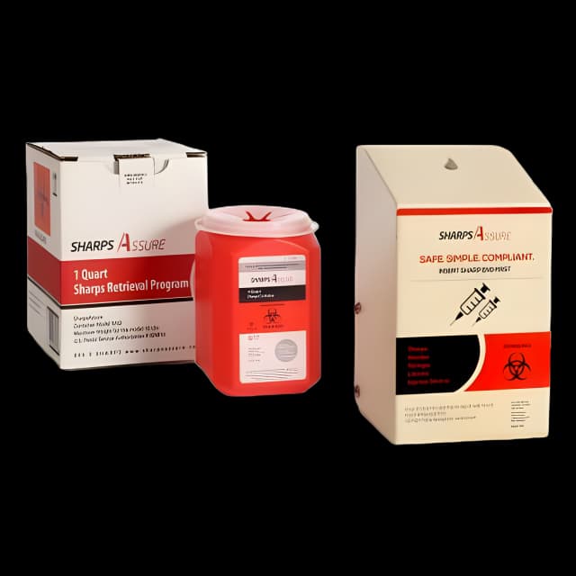 Sharps Assure Mailback Sharps Container Kit - 0.25 Gallon