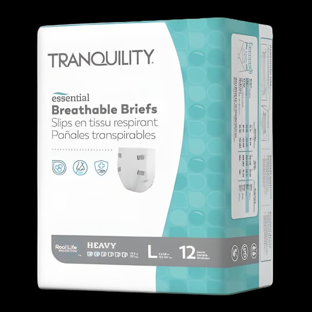 Tranquility Essential Heavy Absorbency Briefs - Large