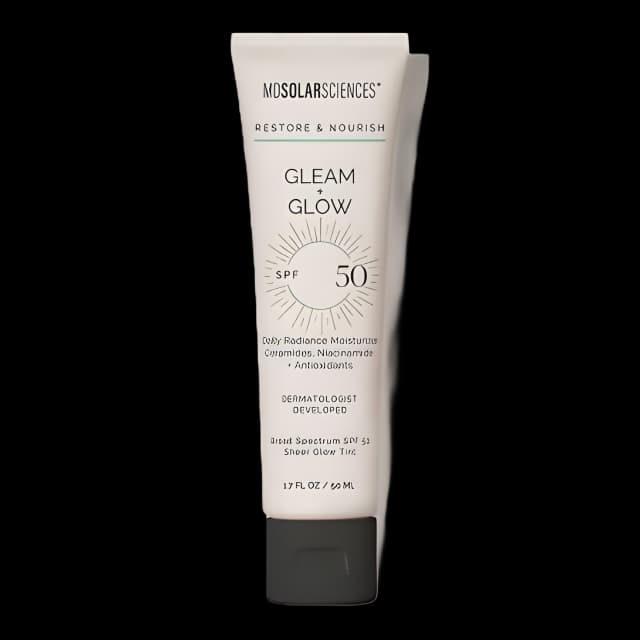 Facial Moisturizer with Sunscreen MDSolarsciences™ Gleam + Glow SPF50 1.7 oz. Tube Scented Cream
