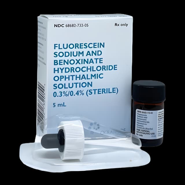Fluorescein Sodium / Benoxinate HCl 0.3% -0.4% Solution Dropper Bottle 5 mL