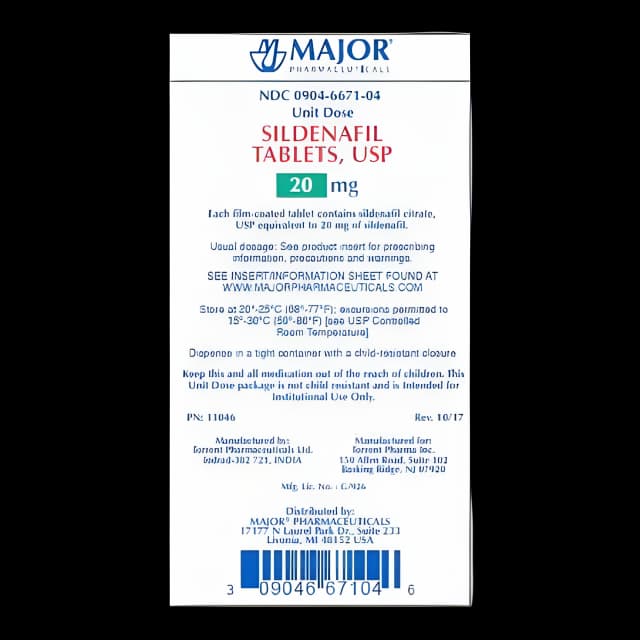 Buy Sildenafil Citrate 20 mg Tablets for ED | 30 Pack