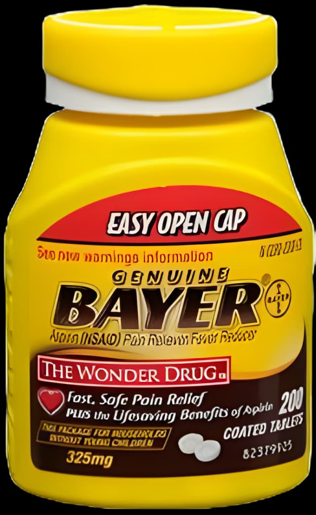 Pain Relief Bayer® 325 mg Strength Aspirin Tablet 200 per Bottle