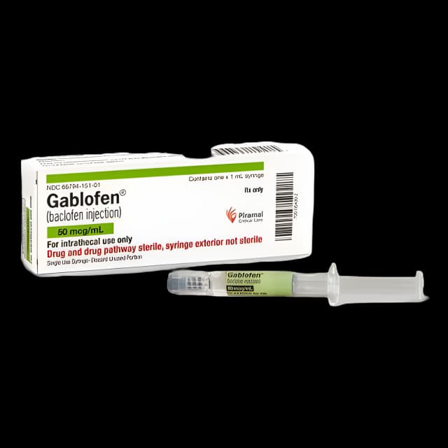 Gablofen Baclofen 50 mcg/mL Prefilled Syringe - Muscle Relaxant