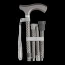 Folding Cane Switch Sticks® Aluminum 32 to 37 Inch Height Graphite