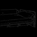 Bed Side Rail Bumper Pad Skil-Care™ 18 X 60 Inch