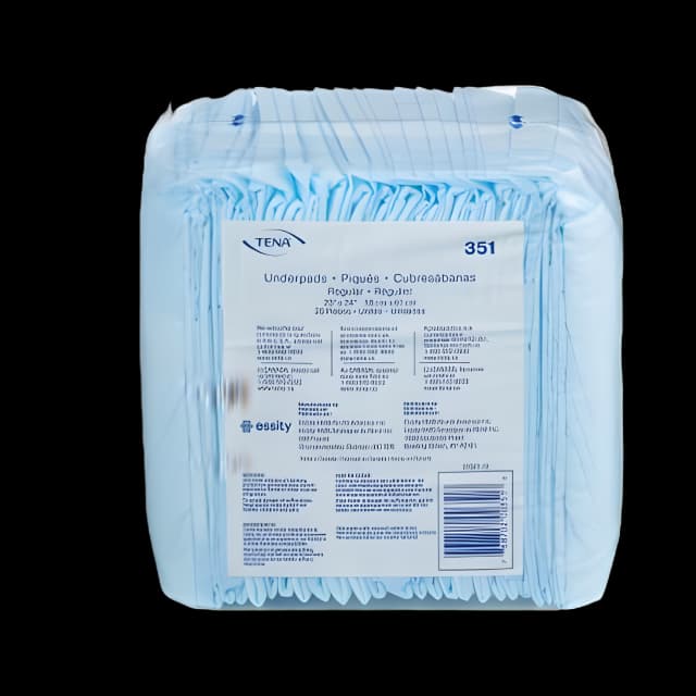 Disposable Underpad TENA® Regular 23 X 24 Inch Fluff Light Absorbency