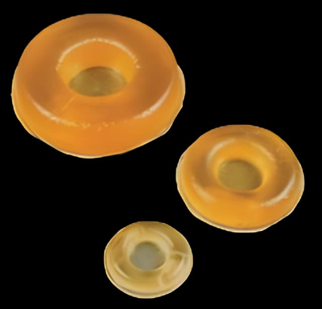 Pediatric Donut Positioner AliGel™ 5-1/2 OD X 2-1/4 ID X 1-1/4 H Inch Gel Freestanding