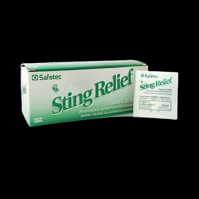 Sting and Bite Relief Safetec® Towelette Individual Packet - 52014