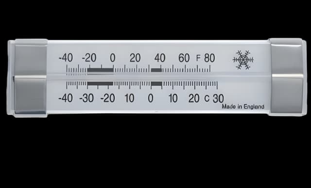 Refrigerator / Freezer Thermometer Fahrenheit / Celsius -40° to 80°F (-40° to 30°C) Ambient Sensor Wall Mount Does Not Require Power