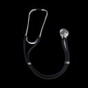 Sprague Stethoscope W.A. Baum Black 2-Tube 30 Inch Tube Double Sided Chestpiece
