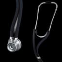 Sprague Stethoscope W.A. Baum Black 2-Tube 30 Inch Tube Double Sided Chestpiece