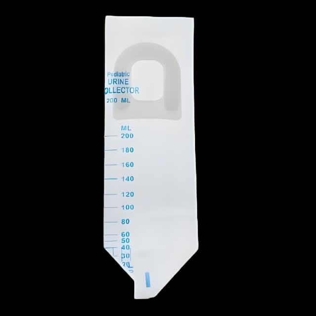 Pediatric Urine Collection Bag AMSure® 200 mL (7 oz.) Adhesive Closure Unprinted Sterile