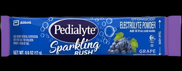 Pedialyte Sparkling Rush Grape - Rapid Dehydration Relief
