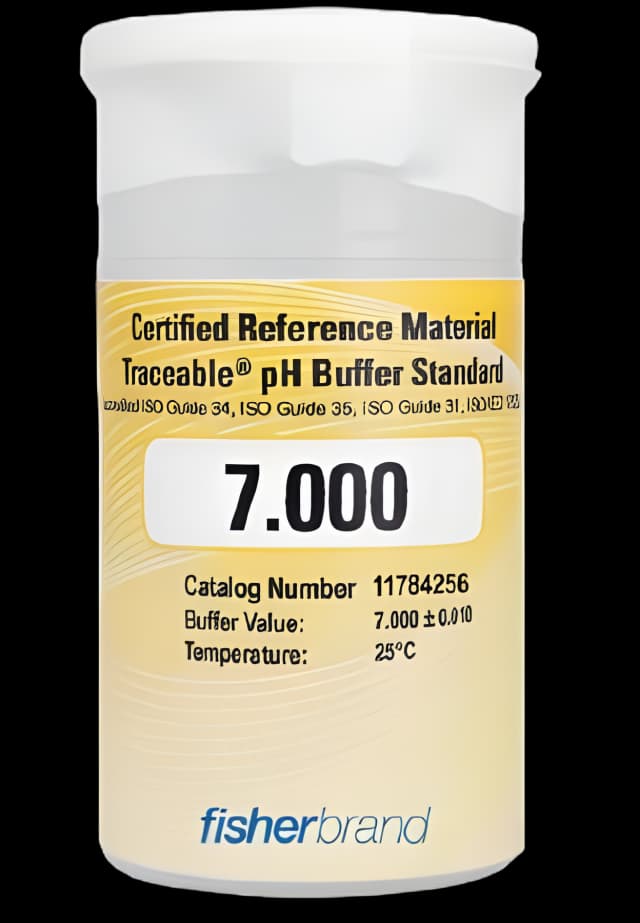 Neutral Buffer Fisherbrand™ Traceable® pH Buffer Certified Reference Material pH 7.0 6 X 100 mL