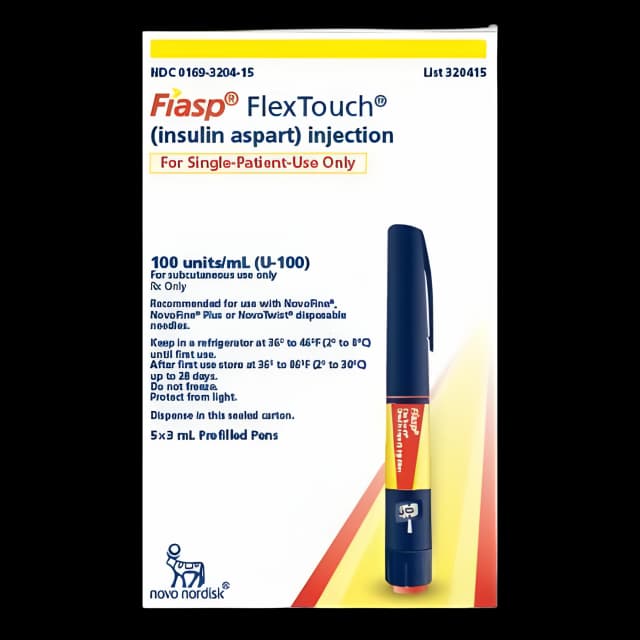 Fiasp FlexTouch Insulin Aspart 100 U/mL - Diabetes Insulin Pen
