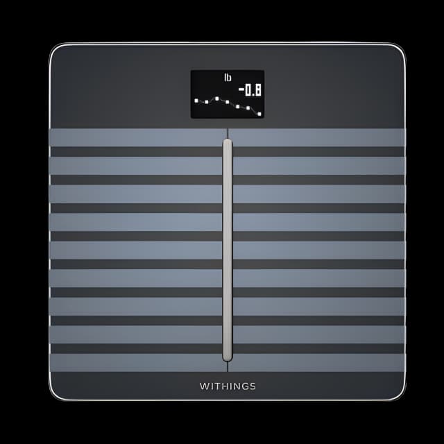 Cardio Body Composition Analyzer Step On Withings LCD Display 5 -> 180kg (9 -> 396lb) Black