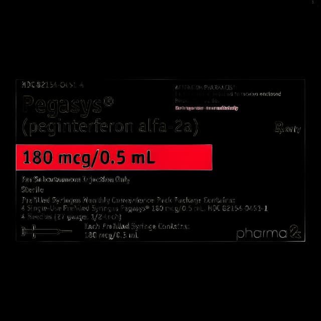 Pegasys® Peginterferon Alfa-2A 180 mcg / 0.5 mL Injection Prefilled Syringe 1 mL 4 Dose Packs