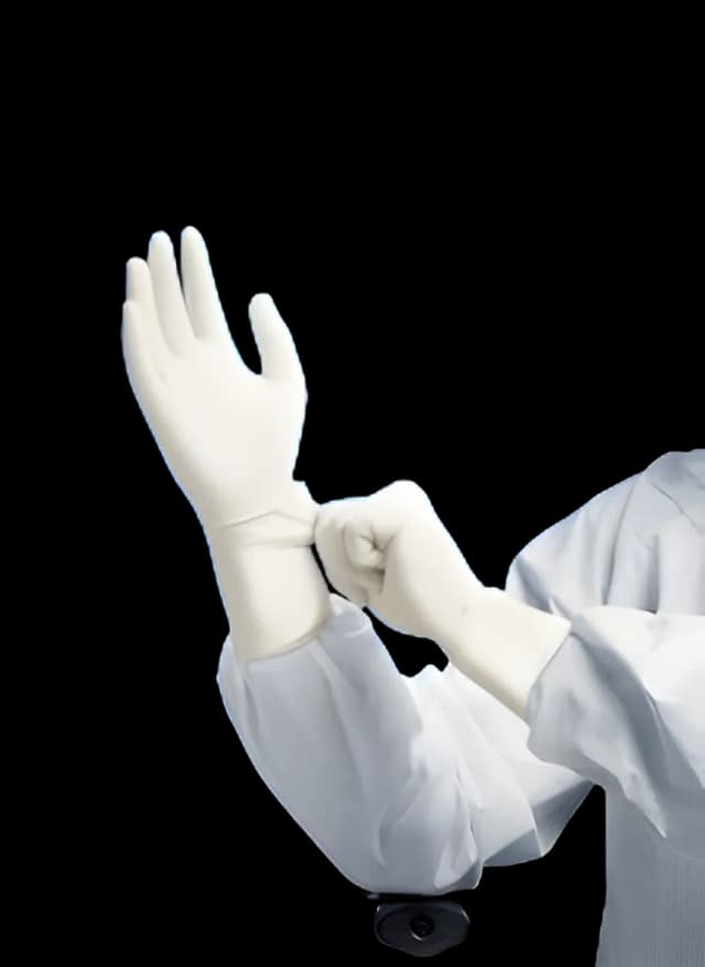 Cleanroom Glove Kimtech Pure® G3 Size 8 Nitrile White 12 Inch Beaded Cuff Sterile Pair