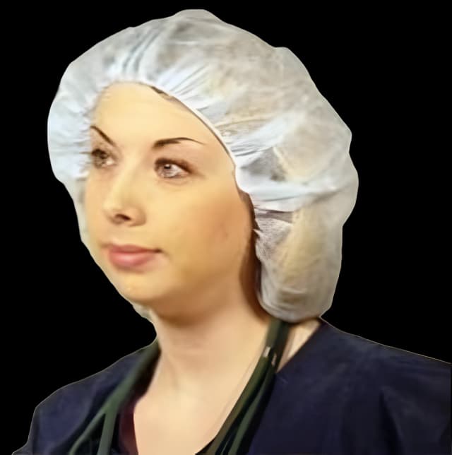 Bouffant Cap Dukal™ One Size Fits Most Blue Elastic Closure