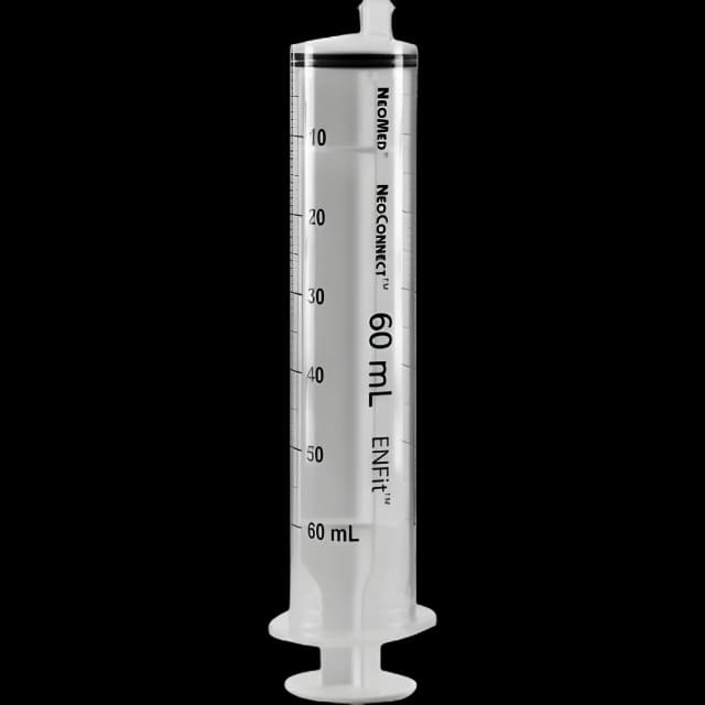 NeoConnect 60 mL Reusable Oral Syringe with ENFit Tip