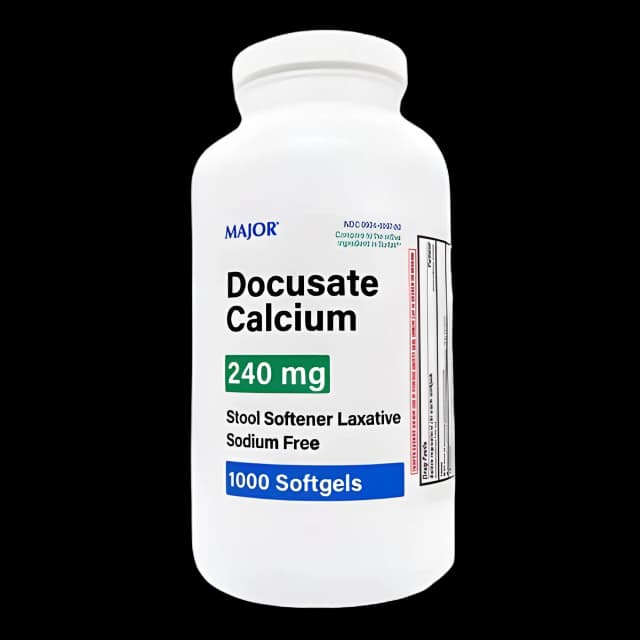 Docusate Calcium 240mg Stool Softener - 100 Capsules