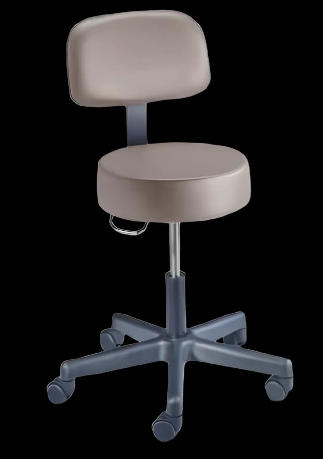 Exam Stool Value Plus Series Spin Lift Screw Height Adjustment 5 Casters Plum