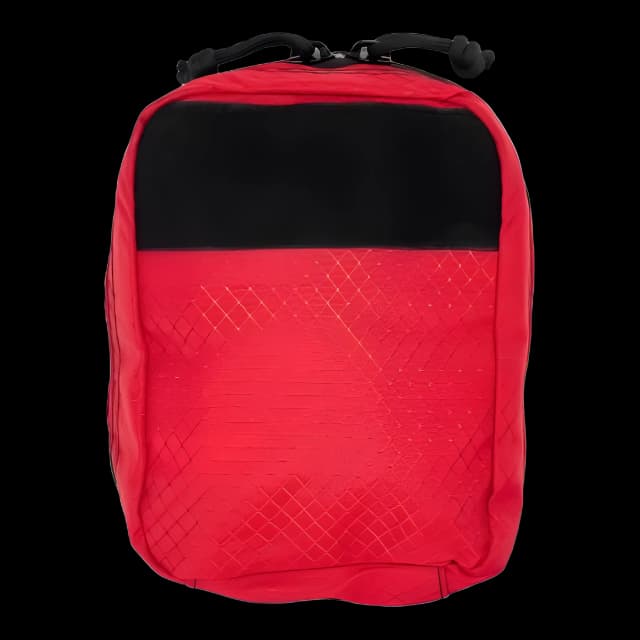 Bleeding Control Kit Bag Red Nylon 2-1/2 X 5 X 7 Inch