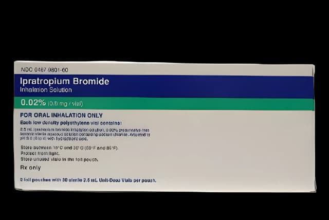 Ipratropium Bromide, Preservative Free 0.02%, 0.2 mg / mL Solution Vial 60 Vials