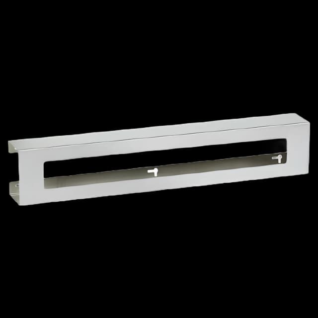 Glove Box Holder Slimline Horizontal or Vertical Mounted 3-Box Capacity Silver 4 X 5-1/2 X 30 Inch Steel