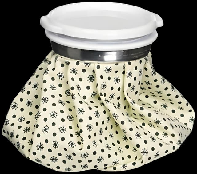 English Style Ice Bag General Purpose One Size Fits Most 9 Inch Diameter Rubberized Fabric / Plastic Reusable