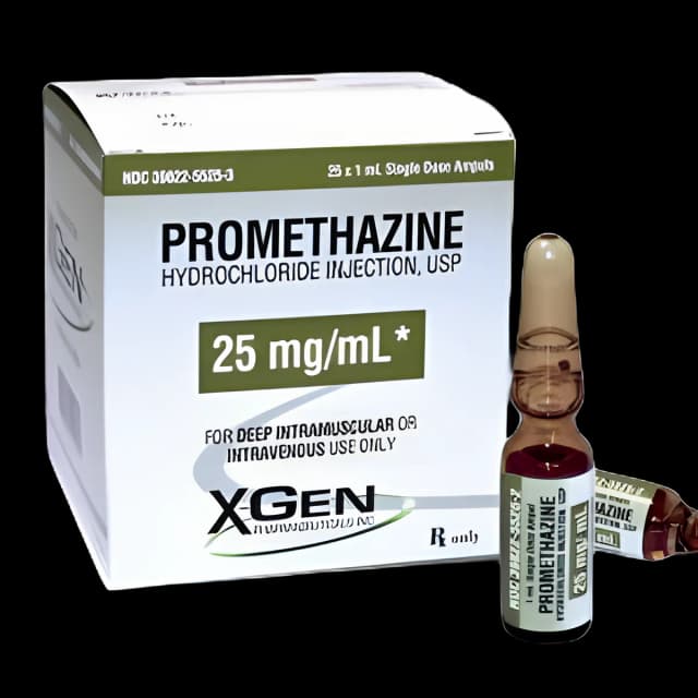 Promethazine HCl 25 mg/mL Injection by X-Gen - Manage Allergies & Nausea