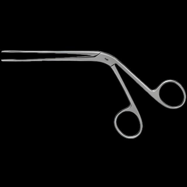 Nasal Dressing Forceps Tilley 5-1/8 Inch Length OR Grade Stainless Steel NonSterile NonLocking Finger Ring Handle Straight Serrated Tip